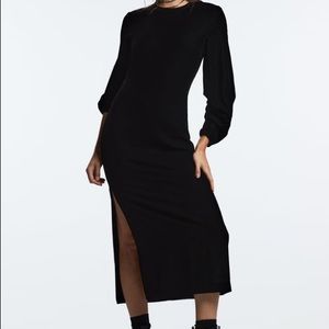 Zara black velvet dress